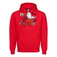 Red My 1st Halloween Zipper Hoodie - CowhideDigitalArt