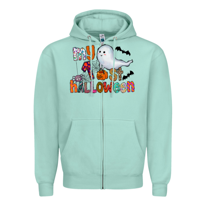 My 1st Halloween Zipper Hoodie by CowhideDigitalArt | Teevron