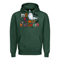 Sports Green My 1st Halloween Zipper Hoodie - CowhideDigitalArt
