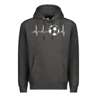 Charcoal Heather soccer hoodie for teens, men, & women   soccer lover gift pullover hoo Premium Hoodie - minhPixels