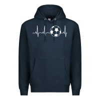 Navy soccer hoodie for teens, men, & women   soccer lover gift pullover hoo Premium Hoodie - minhPixels