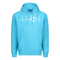 Ocean Blue soccer hoodie for teens, men, & women   soccer lover gift pullover hoo Premium Hoodie - minhPixels