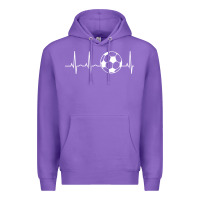 Purple soccer hoodie for teens, men, & women   soccer lover gift pullover hoo Premium Hoodie - minhPixels