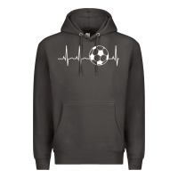 Smoke soccer hoodie for teens, men, & women   soccer lover gift pullover hoo Premium Hoodie - minhPixels