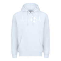 White soccer hoodie for teens, men, & women   soccer lover gift pullover hoo Premium Hoodie - minhPixels