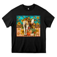 Black Western Fall Heifer Heavy Core Tee - LillyAllenDesigns