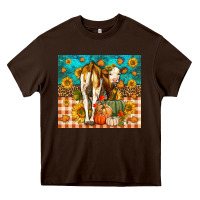 Chocolate Brown Western Fall Heifer Heavy Core Tee - LillyAllenDesigns
