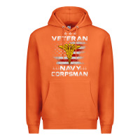 Carrot Veteran Navy Corpsman Patriotic 4th of July Gifts Premium Hoodie - minhPixels