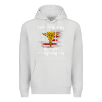 Dove Grey Veteran Navy Corpsman Patriotic 4th of July Gifts Premium Hoodie - minhPixels