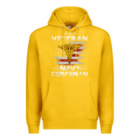Lemon Veteran Navy Corpsman Patriotic 4th of July Gifts Premium Hoodie - minhPixels