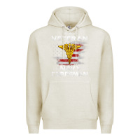 Oatmeal Heather Veteran Navy Corpsman Patriotic 4th of July Gifts Premium Hoodie - minhPixels