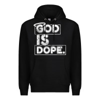 Black God Is Dope Gift for faithful Christians Premium Hoodie - minhPixels