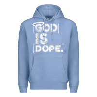 Colony Blue God Is Dope Gift for faithful Christians Premium Hoodie - minhPixels