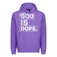 Purple God Is Dope Gift for faithful Christians Premium Hoodie - minhPixels