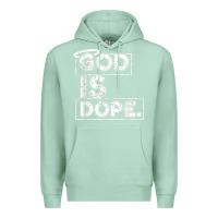 Seafoam God Is Dope Gift for faithful Christians Premium Hoodie - minhPixels