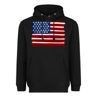 Black american flag Heavyweight Hoodie - Artiststas