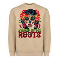 Mushroom sugar skull woman proud of my roots Heavyweight Sweatshirt - BundleAndBundleShop