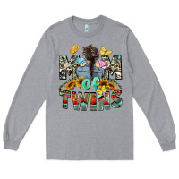 Heather Grey Mom of twins Mother's Day Long Sleeve Tee - CowGirlArtShop
