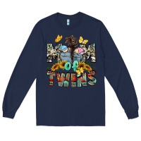 Navy Mom of twins Mother's Day Long Sleeve Tee - CowGirlArtShop