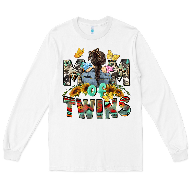 Mom Of Twins Mother's Day Long Sleeve Tee by CowGirlArtShop | Teevron