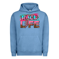 Pigment Pebble Blue race life Urban Hoodie - AdoDesignShop