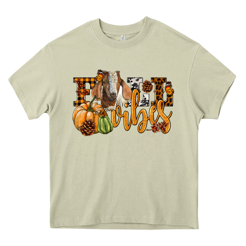 Fall Vibes Boer Goat Heavy Core Tee by LillyAllenDesigns | Teevron