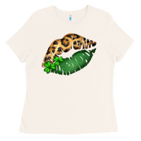 Bone St. Patricks Day Leopard Lips Ladies Tee - Bettercallsaul