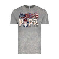 Cloud Rock American papa with gnome 4th of july Vintage Tee - HowdyJamesFarm