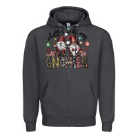 Smoke Chillin With My Gnomies Zipper Hoodie - CowhideDigitalArt