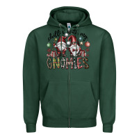Sports Green Chillin With My Gnomies Zipper Hoodie - CowhideDigitalArt