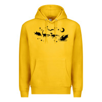 Lemon christmas santa dinosaur sleigh ride t rex funny gift t shirt Premium Hoodie - minhPixels