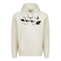 Oatmeal Heather christmas santa dinosaur sleigh ride t rex funny gift t shirt Premium Hoodie - minhPixels