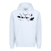 White christmas santa dinosaur sleigh ride t rex funny gift t shirt Premium Hoodie - minhPixels