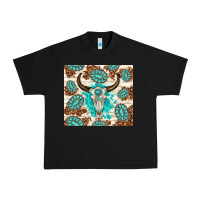 Black gemstone bull skull leopard Urban Heavy Tee - TumblerDesignByShophia