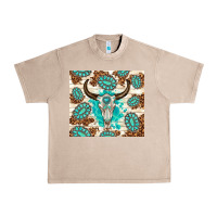 French Oak gemstone bull skull leopard Urban Heavy Tee - TumblerDesignByShophia