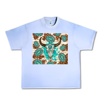 Grape Ice gemstone bull skull leopard Urban Heavy Tee - TumblerDesignByShophia