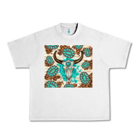 Lunar Rock gemstone bull skull leopard Urban Heavy Tee - TumblerDesignByShophia