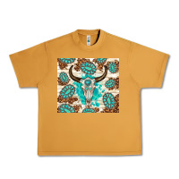 Peanut Butter gemstone bull skull leopard Urban Heavy Tee - TumblerDesignByShophia