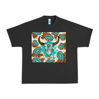Pigment Black gemstone bull skull leopard Urban Heavy Tee - TumblerDesignByShophia