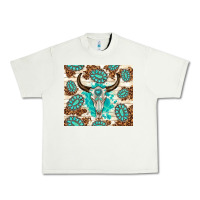 Pistachio gemstone bull skull leopard Urban Heavy Tee - TumblerDesignByShophia