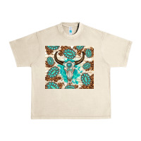 Sandshell gemstone bull skull leopard Urban Heavy Tee - TumblerDesignByShophia