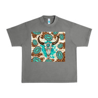 Tornado gemstone bull skull leopard Urban Heavy Tee - TumblerDesignByShophia