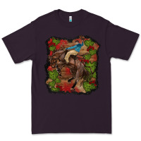 Plum valentines day cowboy cactus rose Premium Tee - RanaPortraitStore