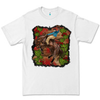 White valentines day cowboy cactus rose Premium Tee - RanaPortraitStore