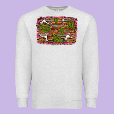 Cinco De Mayo Bullskull And Cactus Premium Sweatshirt Designed By Artiststas