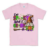 Bubblegum Pink I'm Spooky and I Gnome It Classic Tee - texasbilliewilder
