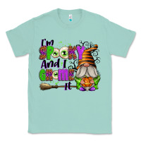 Seafoam I'm Spooky and I Gnome It Classic Tee - texasbilliewilder