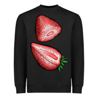 Black strawberries 1 Heavyweight Sweatshirt - BundleAndBundleShop
