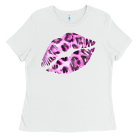 White Pink Leopard Lips Ladies Tee - Bettercallsaul