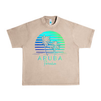 French Oak Vintage Aruba Beach Tropical Vibes Vacation Souvenir Gift Urban Heavy Tee - minhPixels